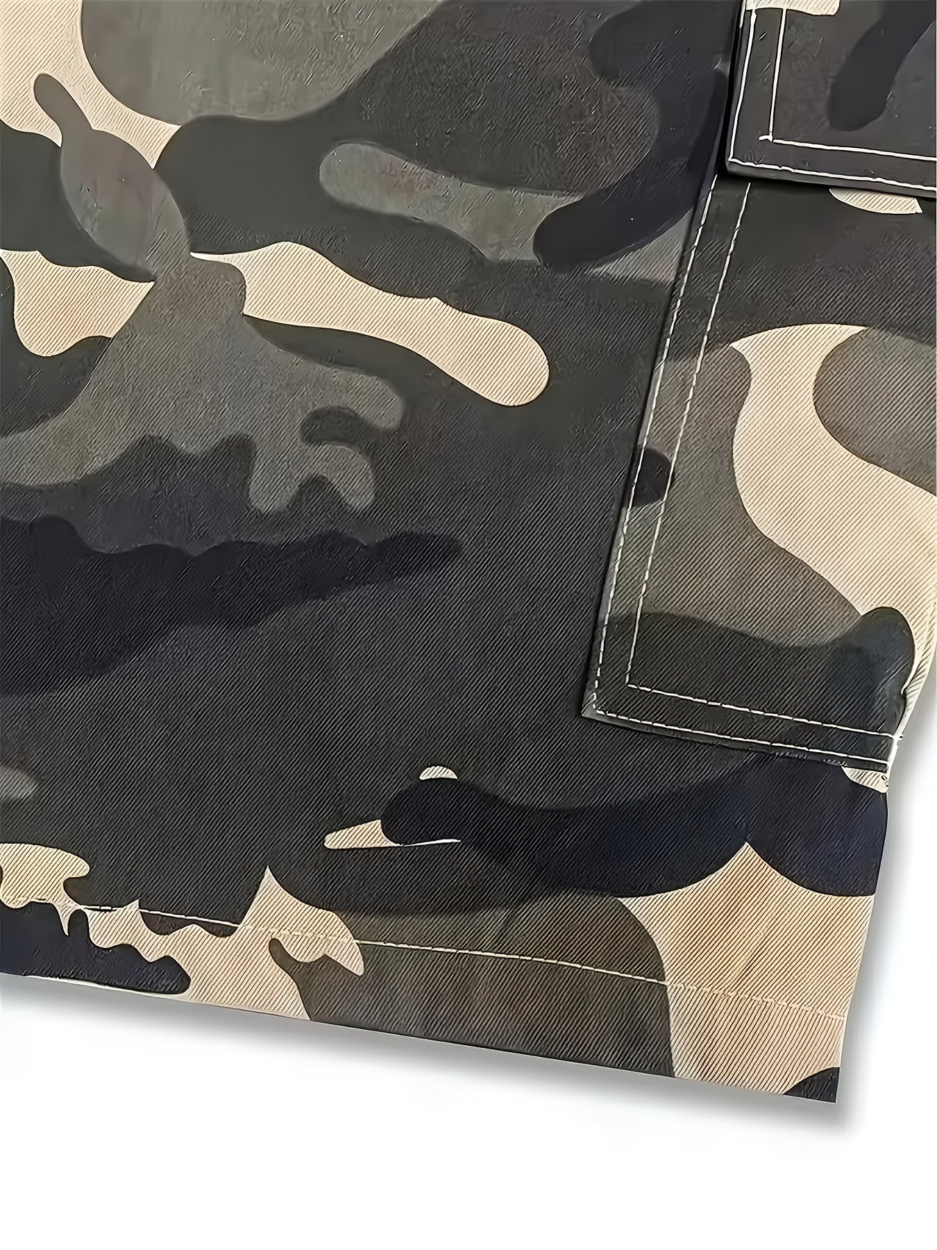 3pcs Set Of Camouflage Work Casual Sports Shorts with Large Pockets, Summer Quick-dry Breathable Shorts with Elastic Waistband, Perfect for Outdoor, for Teenager