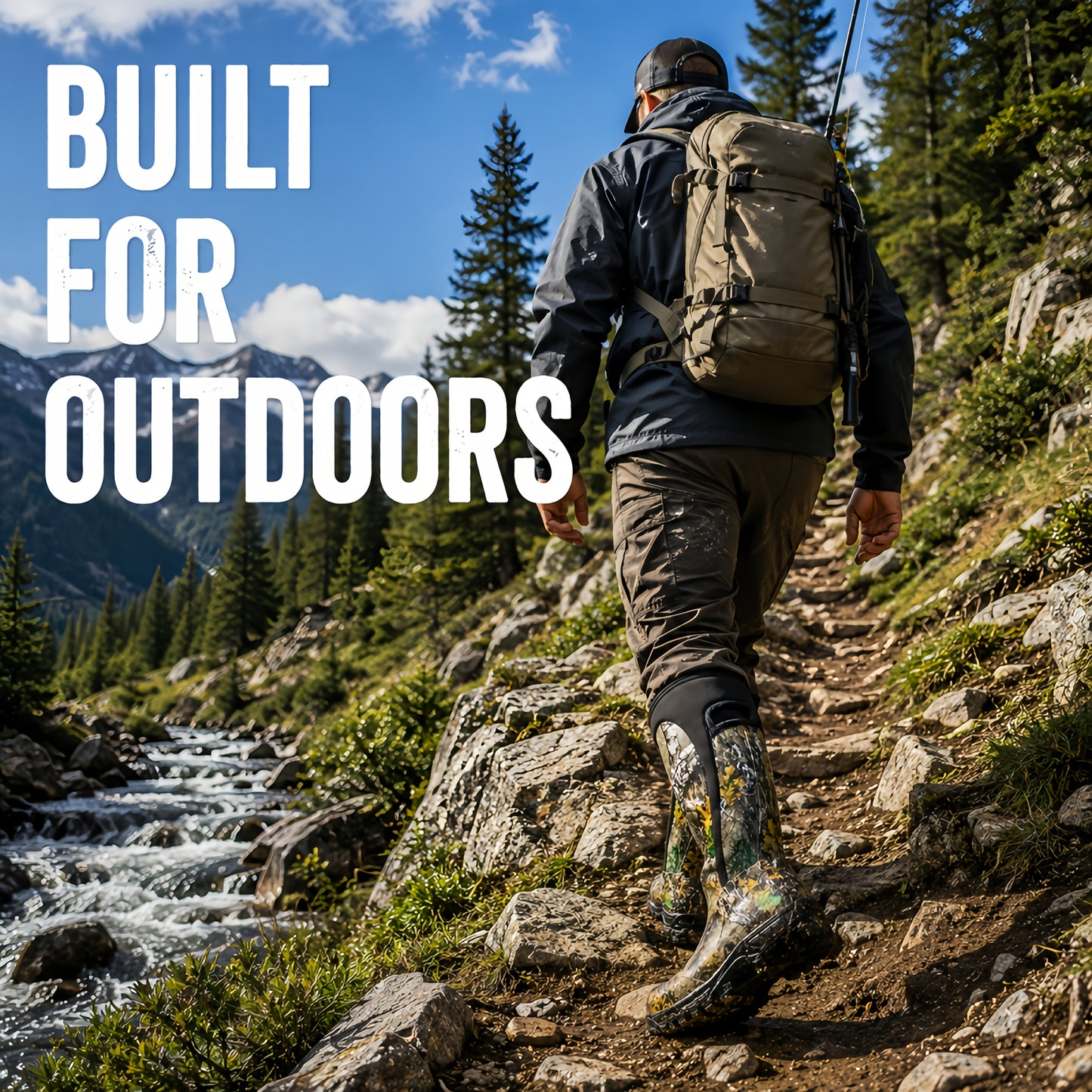Sneakers, New Upgraded High-quality High Quality Insulated Camouflage Hunting And Fishing Boots, 6mm Neoprene Hunting And Fishing Boots. Durable And Warm Comfortable Outdoor Boots, Suitable for Hunting, Fishing, Hiking, And Outdoor Adventures.