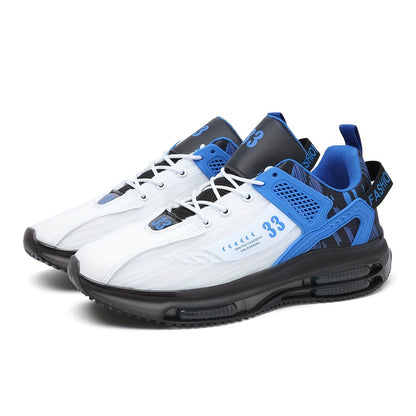 Men'S Trendy Lace-Up Sneakers, Comfy Non-Slip Casual Soft Sole, Air Cushion Shoes for Men'S Outdoor Activities