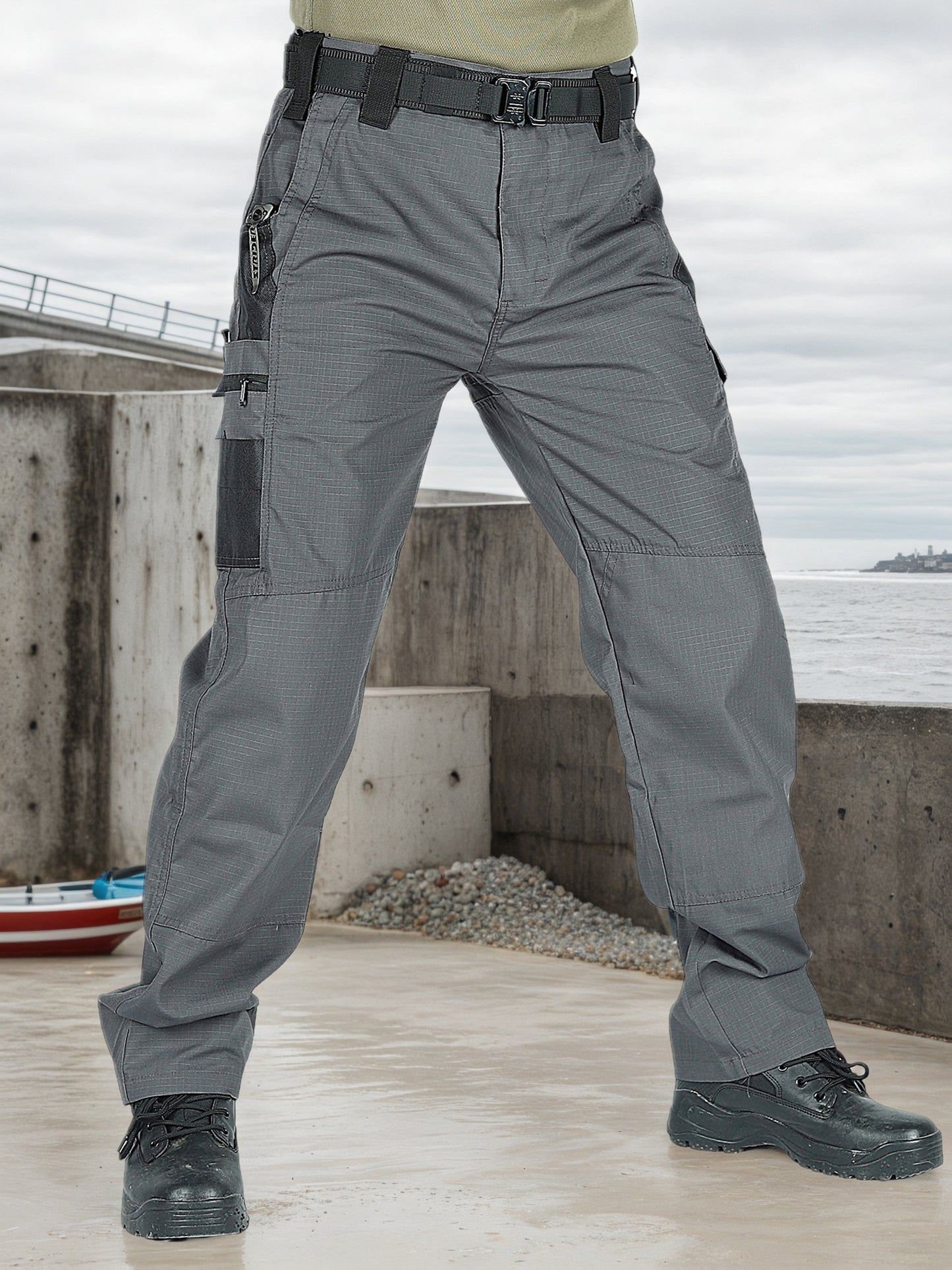 2Pack Men'S Utility Cargo Pants, Lightweight Tactical Workwear, Stretch Ripstop