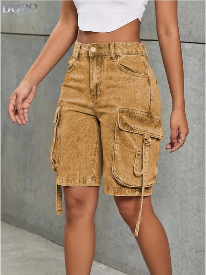 Yellowish-brown Denim High-Waist Jeans - product view 12