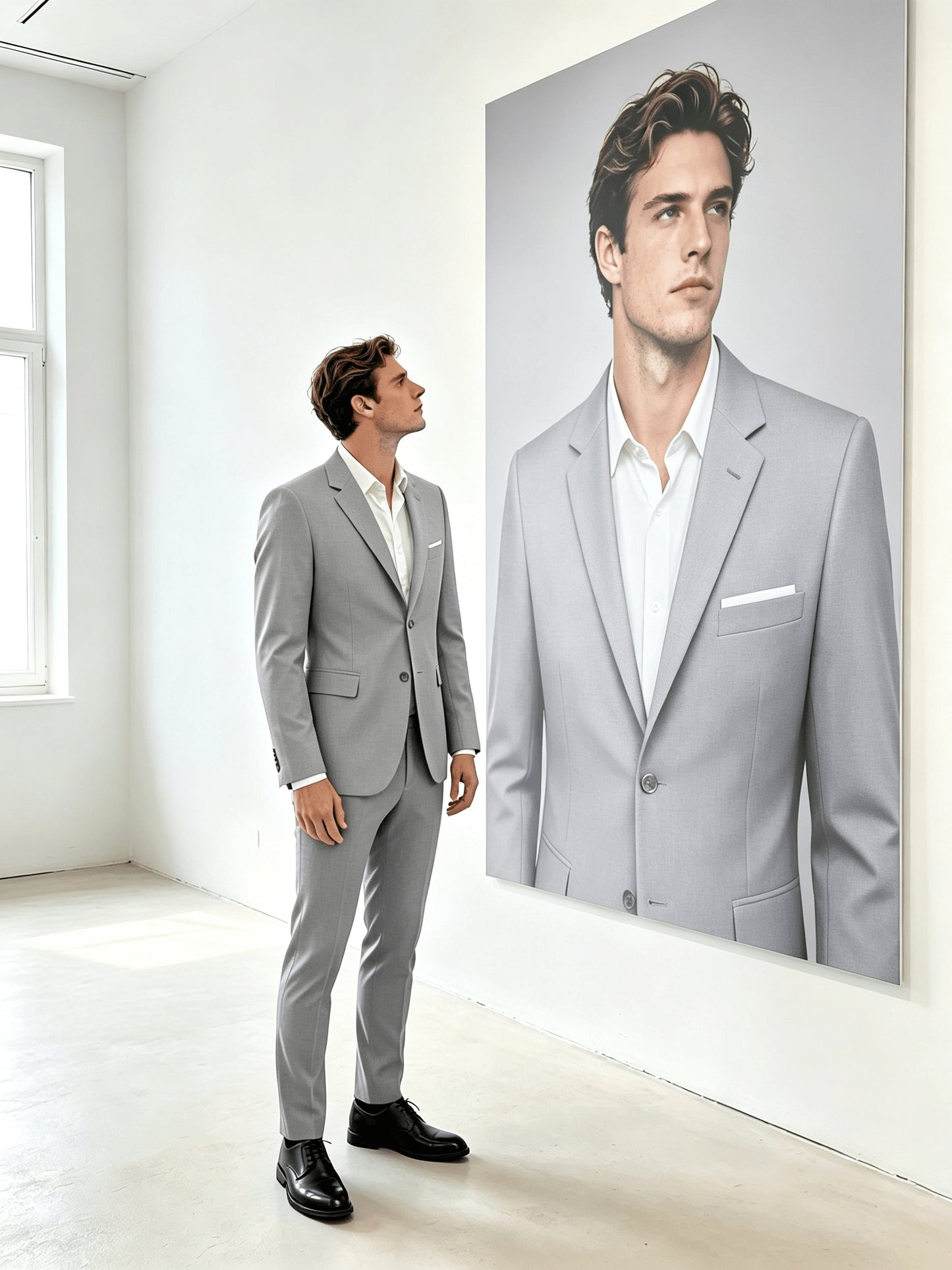 Men's Suits for Men, Trajes Para Hombres Elegantes - Solid Color Serge Blazer Pants Set, Slim Fit Modern Men's 2pcs Suit for Business, Formal & Graduation Events