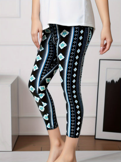 Leggings for Women Tie-Dye & Printed Fashion Leggings Regular/ One Size