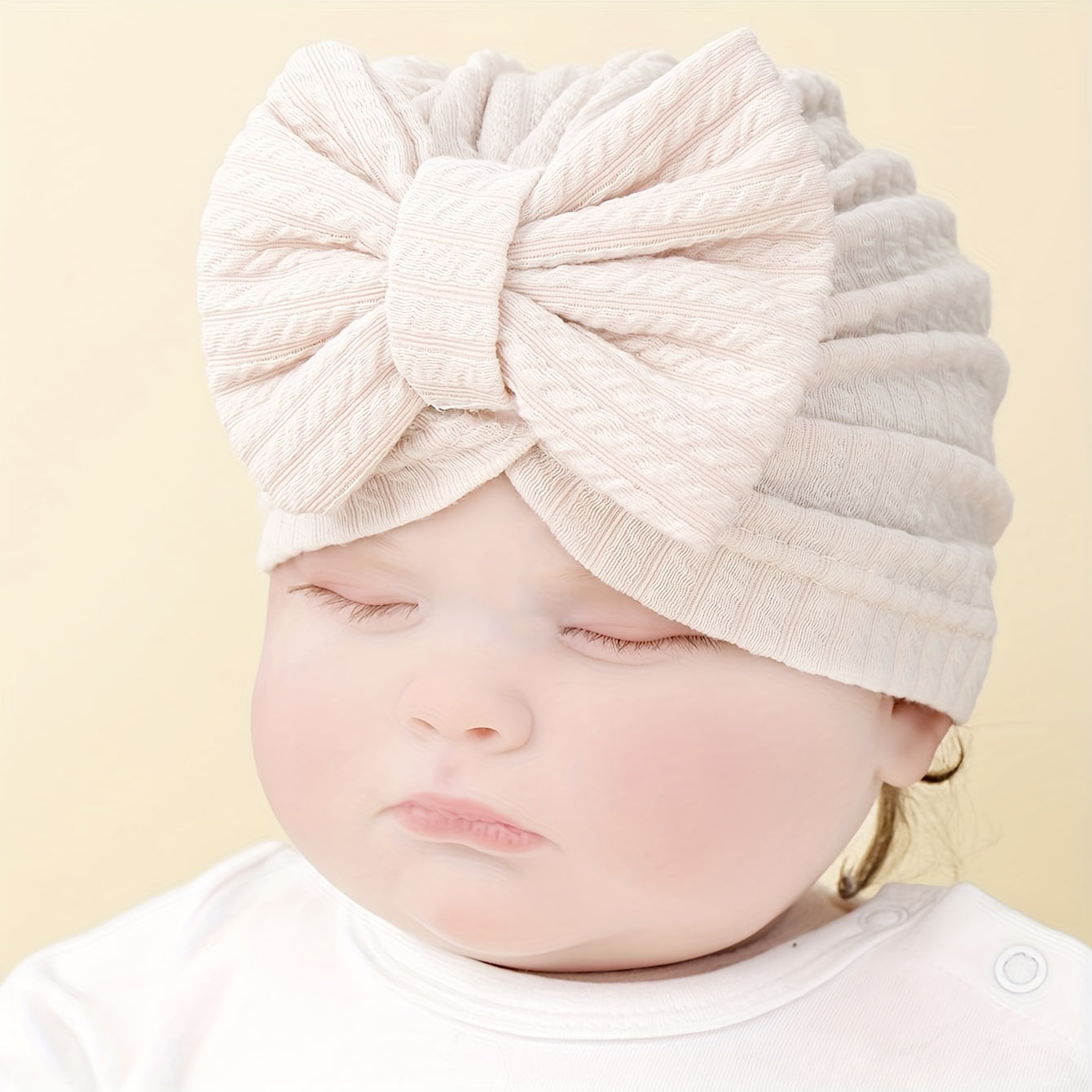 4pcs Pit Strip Flower Type Baby Caps