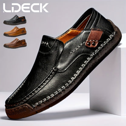 [Breathable Slip-On Loafers] New Hand-Stitched Men's Outdoor Casual Shoe Slip-On Shoe Spring Low-Cut Breathable Plus Size Loafers