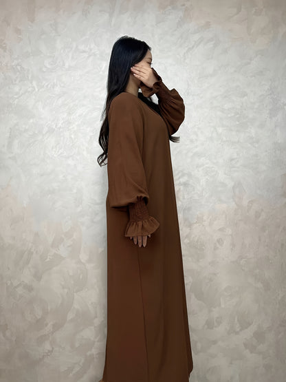 Soft Crepe Material with Pocket Mulim Lady Abaya Prayer Abaya