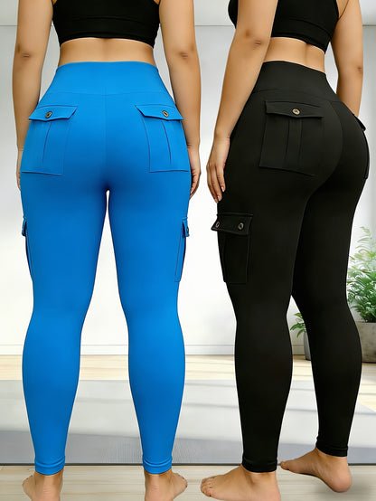 Plus Size - 3-Pack Of Large Size Big Pocket Pants | Various Colors