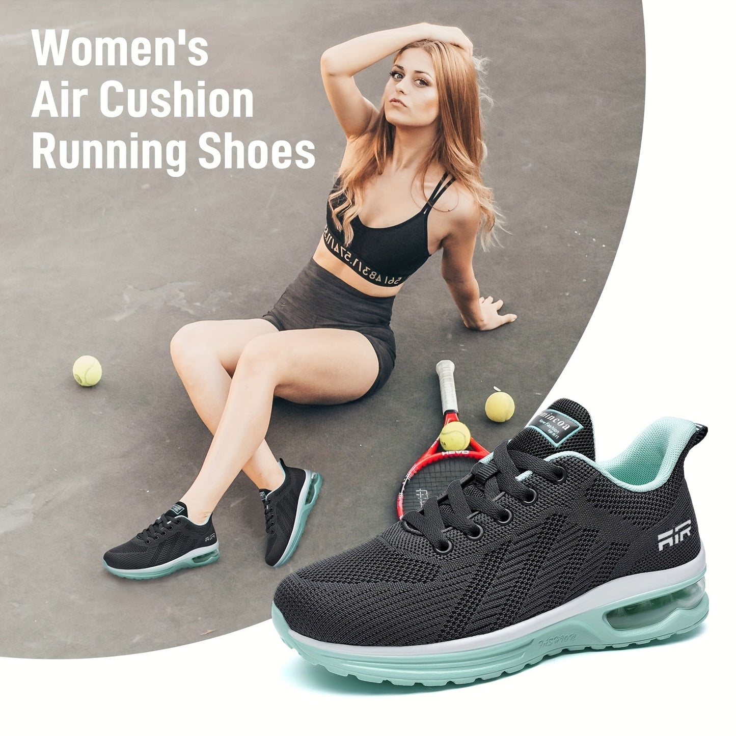 Women's Running Shoes, Women's Walking Shoes, Lightweight Women's Sneakers, Air Cushion Tennis Shoes, Fitness Sports