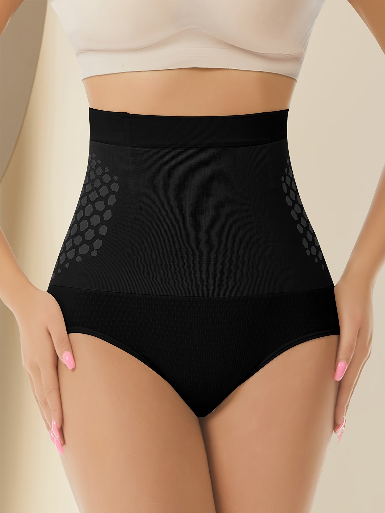 1 Pack - Hip Lift Waist Shapewear, Abdominal Compression Control and Butt Lift to Improve Posture with a Flat Abdomen, Minimalist Style - High Stretch Soft Fabric, Daily Body Sculpting