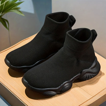 Kids Sock Sneakers - Breathable High-Top Running Shoes