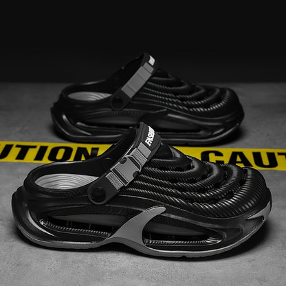 Men's Slippers - Non-Slip Sole Slip-On for Beach & Water