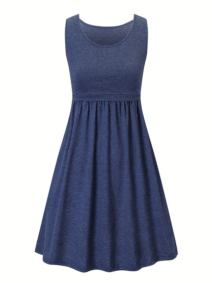 Women'S Maternity Casual Nursing Dresses Sleeveless Comfy Breastfeeding Dress