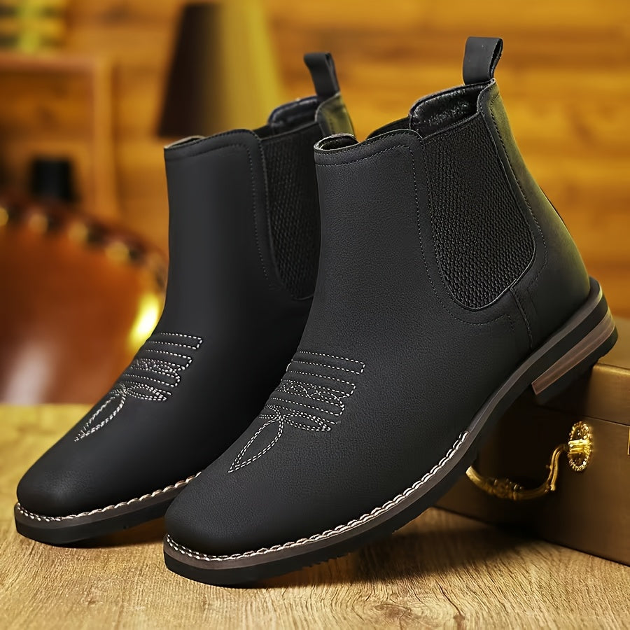 New  Boots Commuting Shoes Slip-on Men's Shoes - Soft Sole High-top, Free Style, Two Colors