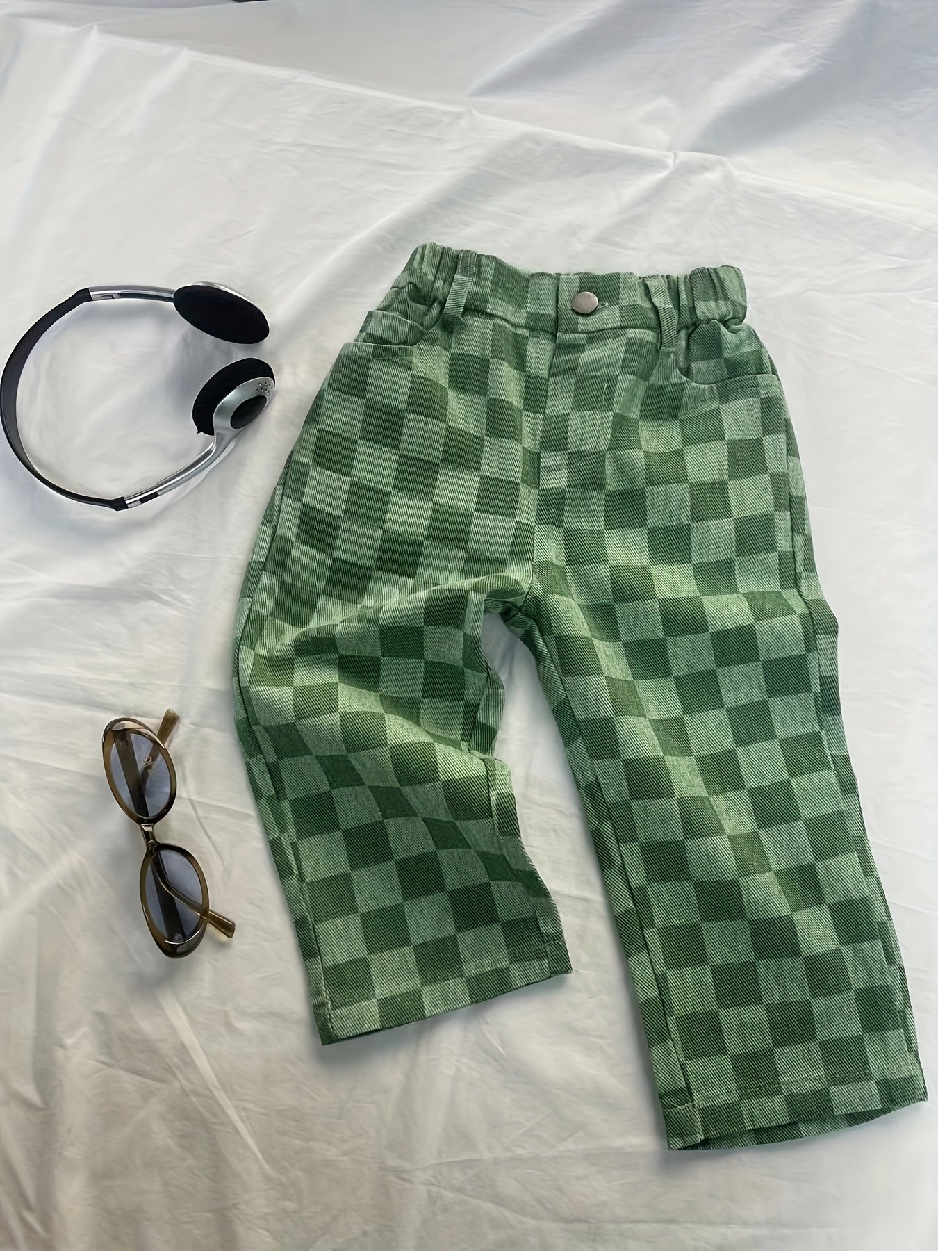 2024 Autumn Winter New Collection Boys And Girls Korean Easy Japanese Trendy Fashion Plaid Long Pant, for Outdoor