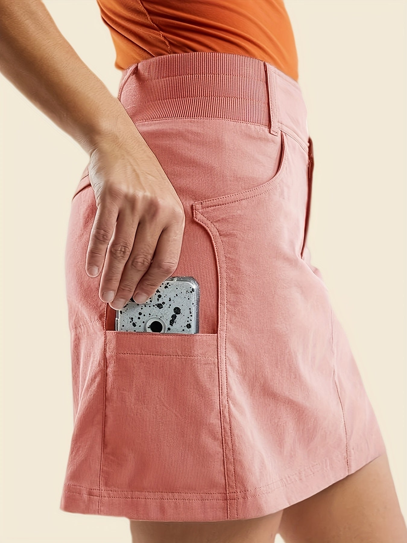 Women's pink color Shorts - product view 10