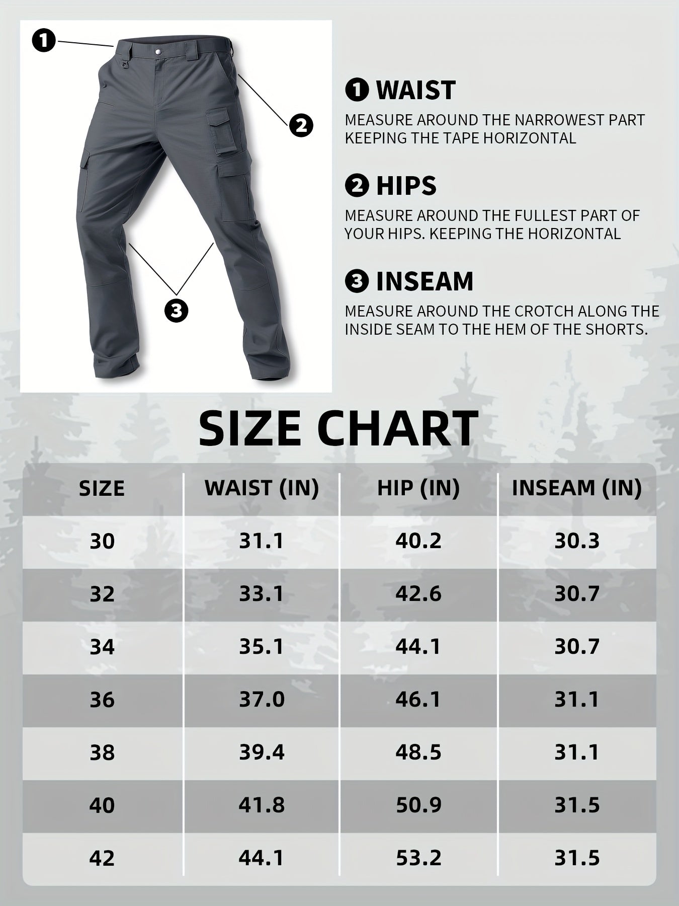 31' Men's Work Pants Cargo Pants Loose Casual Multi Pockets Outdoor Pants Color Block Straight Leg Cargo Pants with 8 Pockets