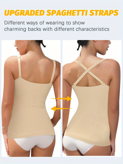3pcs-Womens Shapewear for Women Tummy Control Tank Top Body Shaper Seamless Compression Camisole Tops, Suitable for Daily Outfits, Shopping, Dates, Parties, And Various Festival