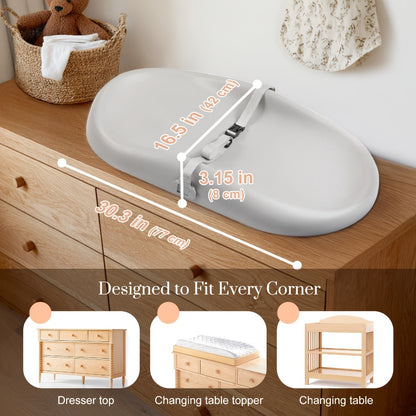 Diaper Changing Pad - Adjustable Non-Slip Soft Wipe-Clean
