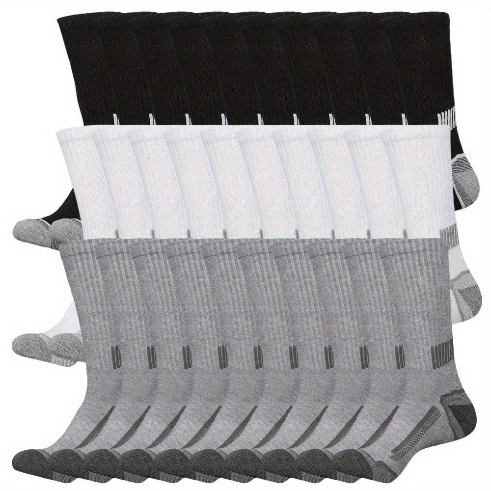 Men's Athletic Socks - 10/20/30-Pair Options