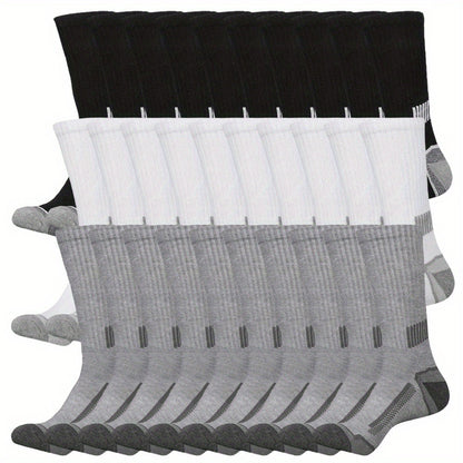 Men's Athletic Socks - 10/20/30-Pair Options
