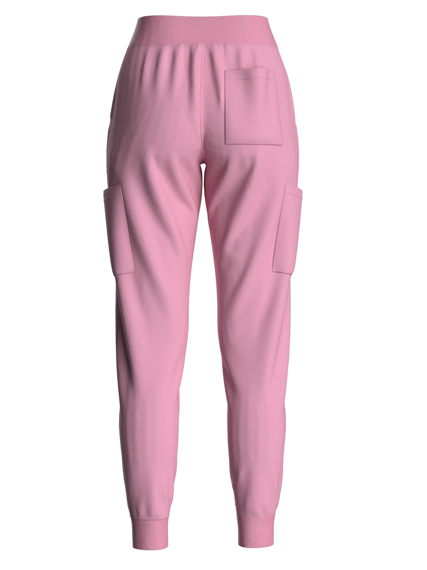 Women's Solid Two-piece Set - Elegant Short Sleeve V Neck Scrub Top & Drawstring Pants Outfits, Clothing