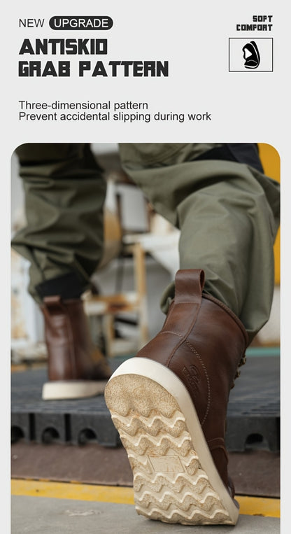 Men's Work & Safety Boots - Puncture Resistant & Non-Slip Sole 061221