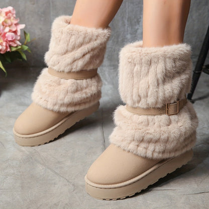 Women's Snow Boots – Wide Fit Non-Slip for Cold Weather