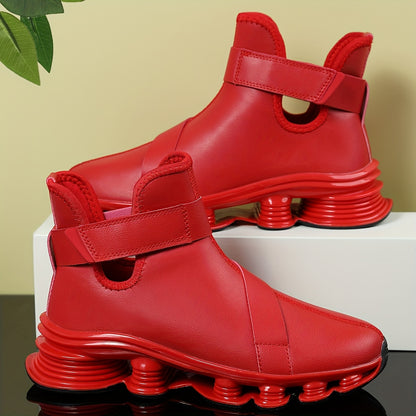 Men's Casual Sneakers, High-Top Autumn/Winter Shoes, Blade Running Shoes, Slip-Resistant, Wear-Resistant, Shock-Absorbing, Sports Casual Walking Shoes