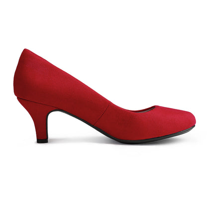 Women's Dress Comfortable Low Heel Pump Shoes