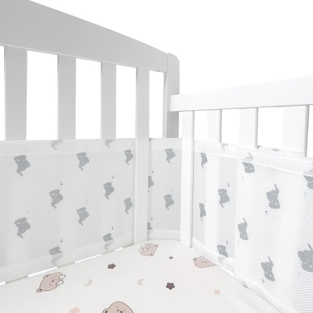 Breathable Crib Liner - 3 mm Mesh Arm Protection