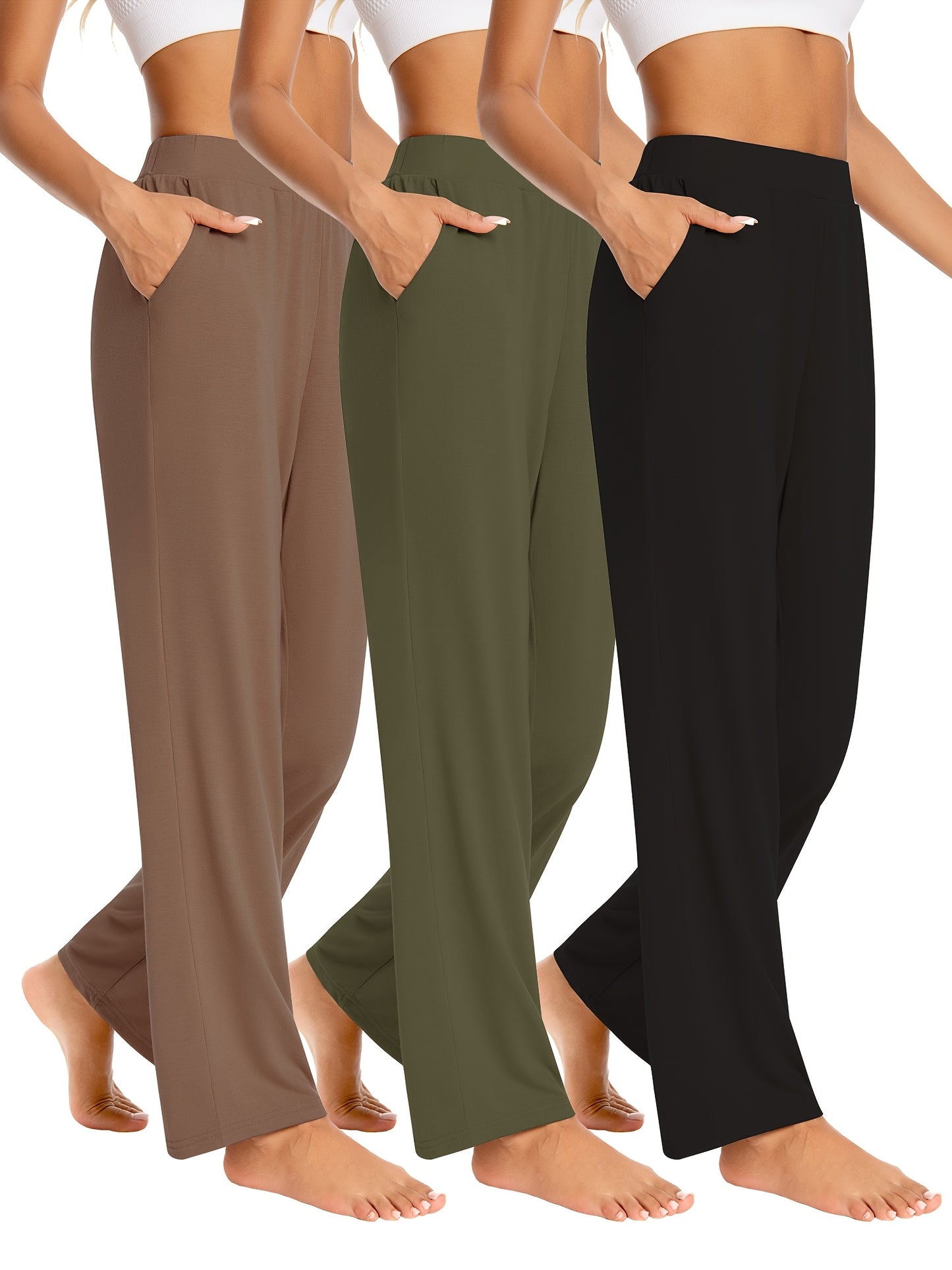 Women's Black/Dark Gray/Dark Blue Pants - product view 2