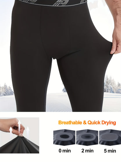 4-Piece Men's Thermal Compression Tights Warm, Close-Fitting Base Layer Tights Top Choice for Spring Outfits Perfect Valentine's Day Gift for 2026