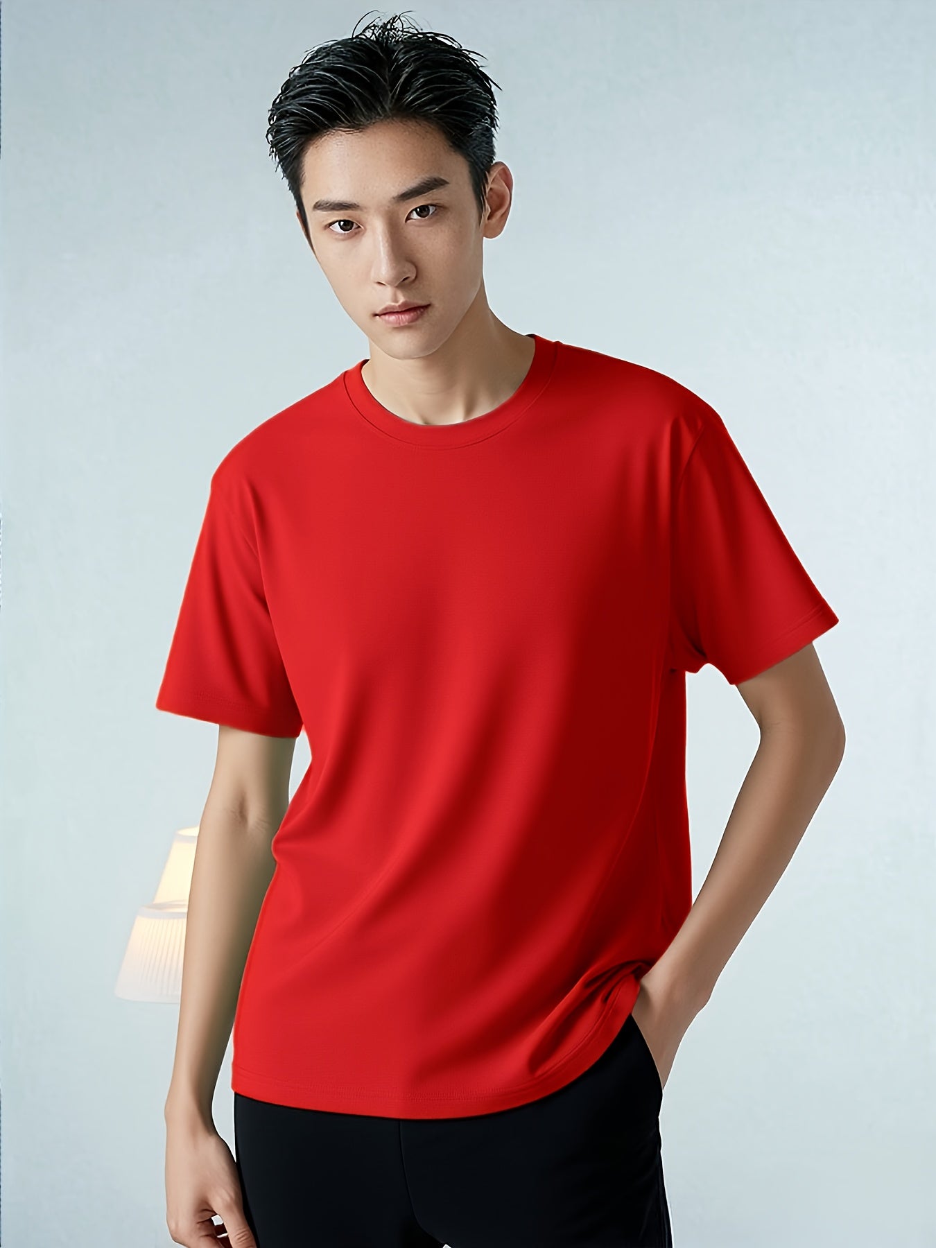 5pcs Men's Quick-Dry Short-Sleeve Shirts, Item, One of My Recent Purchases, Price Just Over a Dozen Dollars, Great Value Recommendation, for Sports and Daily Casual Wear