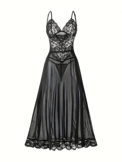 Women's Sexy Nightgown Set Long Dress