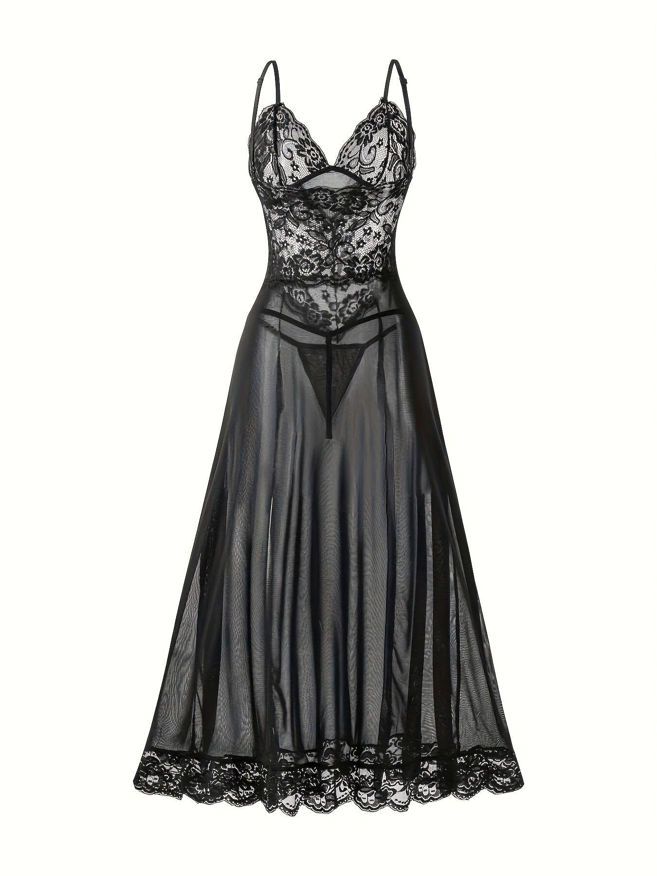 Women's Sexy Nightgown Set Long Dress