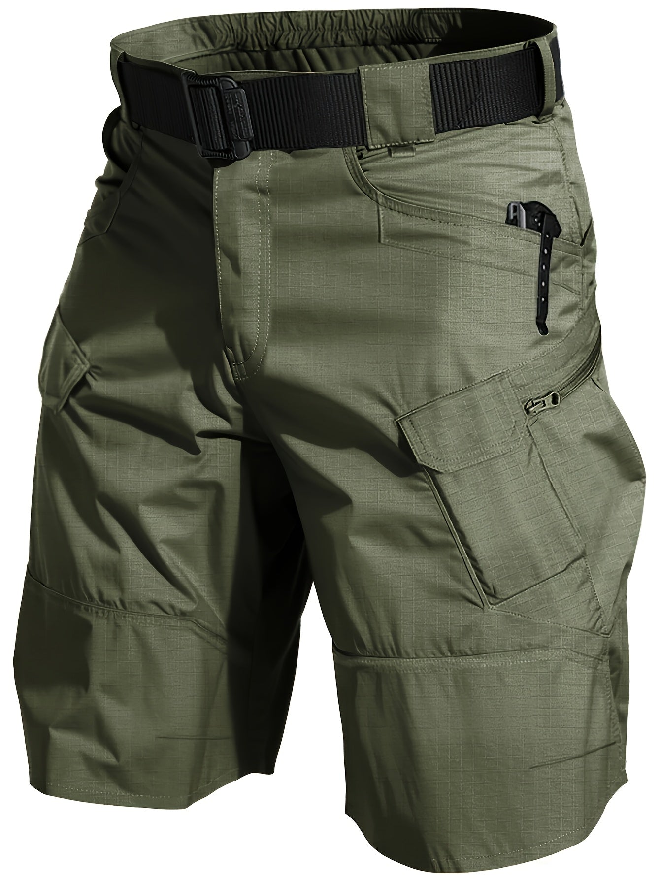 2pcs Cargo Shorts for Men Outdoor Casual Hiking Work Shorts with Multi-Pocket (No Belt)