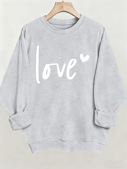 Women'S Casual Fashion Sweatshirt, Suitable for Autumn And Winter, Comfortable And Soft, Letter Pattern