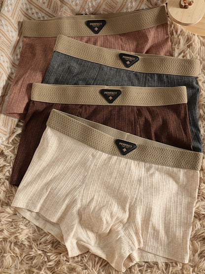 Men's Boxer Briefs - Breathable 4 Pack Soft