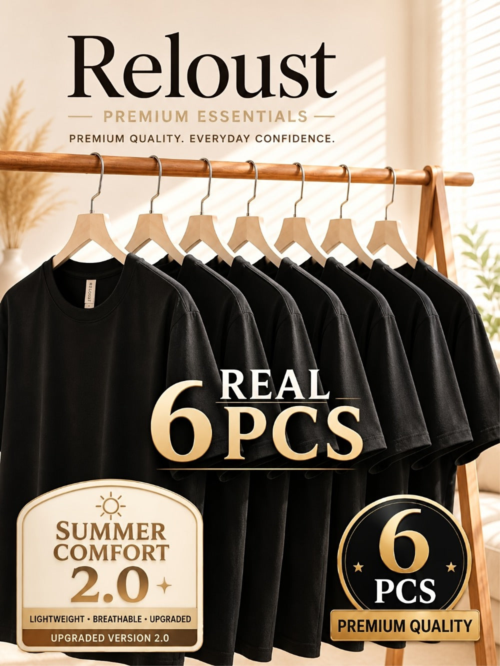 Men's Classic Performance T-Shirt - Crew Neck Short Sleeve Style 6677