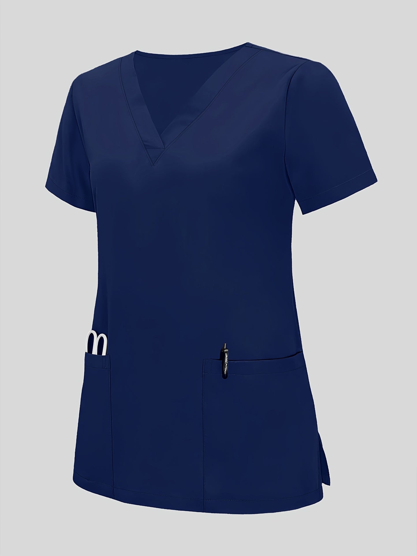 Women'S V-Neck Frosted Breathable Uniform Hand Washing Workwear Brush Hand Clothes Top