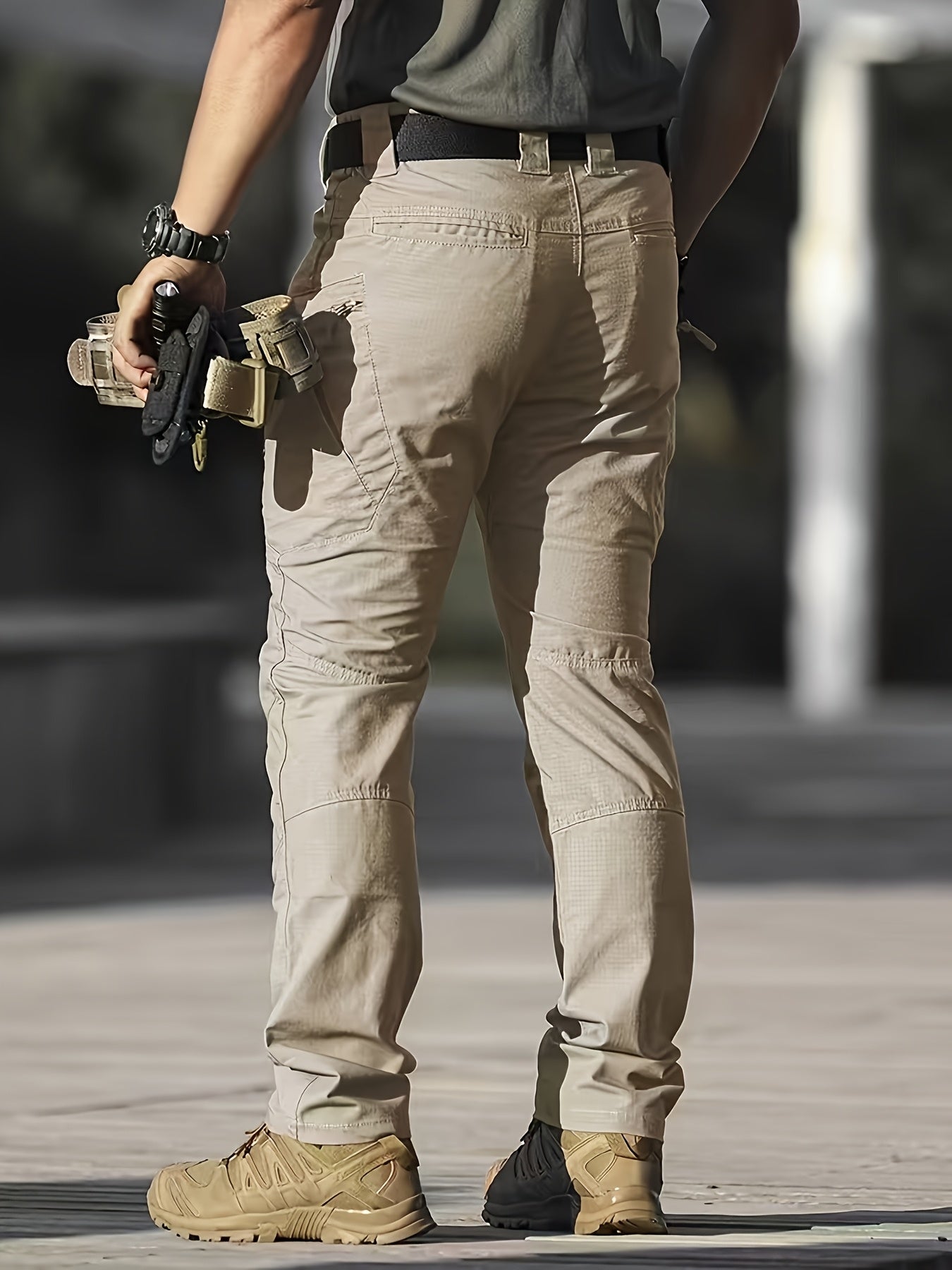 Men'S Tactical Cargo Pants with Multi-Pocket Design (Includes A Belt) - Durable Quick-Dry Outdoor Hiking, Camping, Workwear And Travel Pants - Straight-Leg Regular Fit Casual Tactical Gear, Camping Essentials, Breathable Material, Adventure