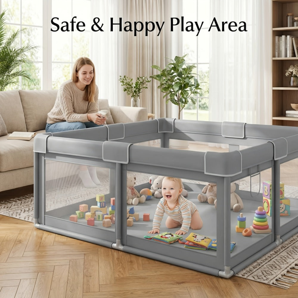 Baby Playpen - Portable Breathable 50x50 Inch