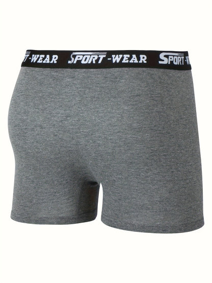 Randomly Pack Of 10 Men's Pure Boxer Briefs - Non Upturned Mid Stretch, Side Opening Men's Boxer Briefs, Solid Color Combination, Machine Washable, Hand Washable, Breathable, Comfortable All Day Long, Classic Boxer Design, Not Easy to Slip Off