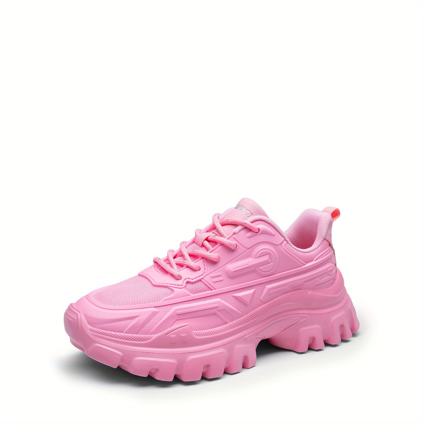 Stylish Chunky Sneakers for Ladies, Featuring Bold Platform Design And Comfortable Lace-Up Style., Women Shoes