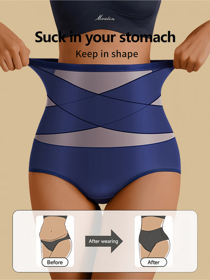 4pcs High Waist Shaping Underwear for Women - Tummy Control, Butt Lifter, Seamless& Stretchy Panties
