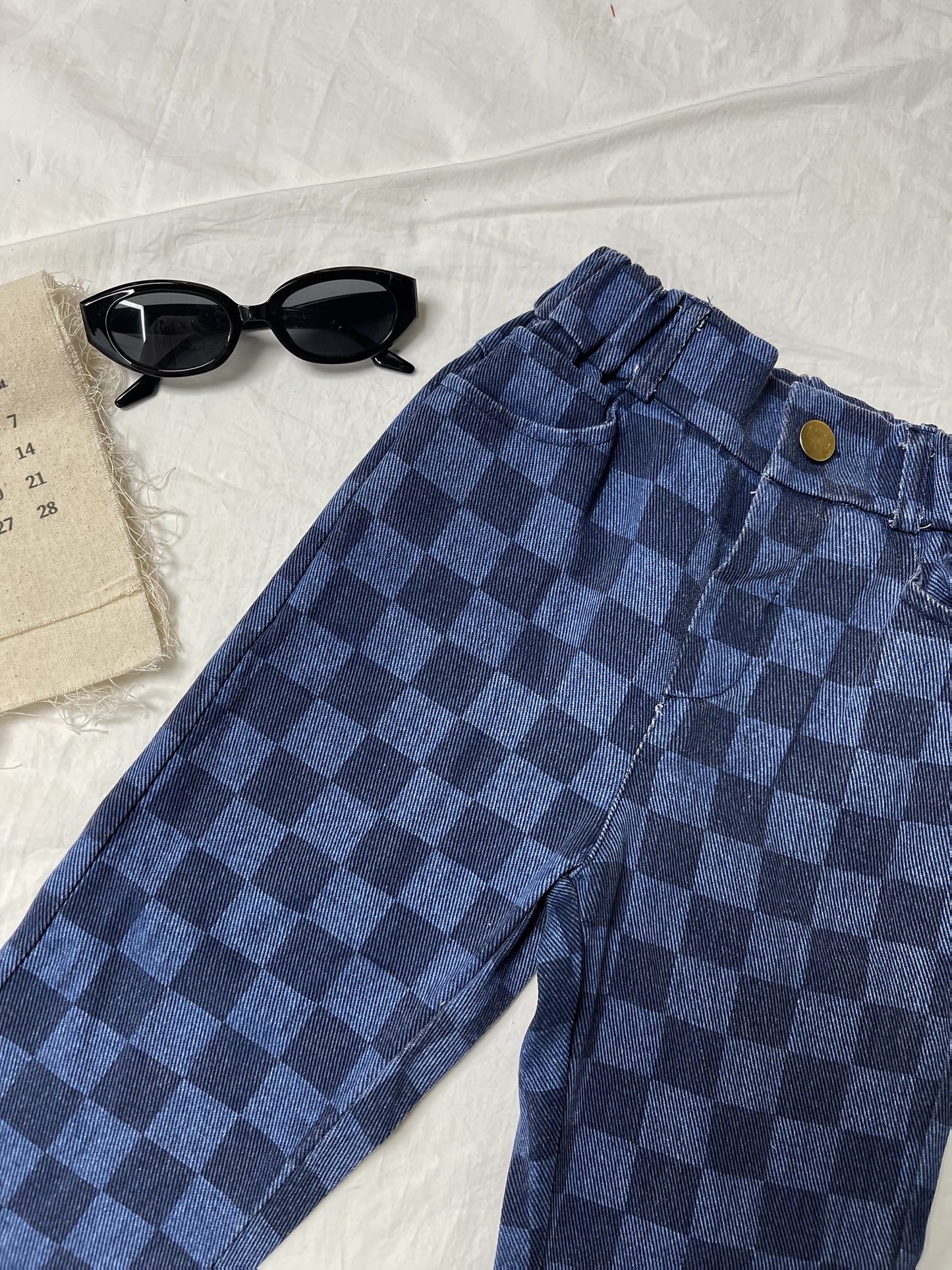 2024 Autumn Winter New Collection Boys And Girls Korean Easy Japanese Trendy Fashion Plaid Long Pant, for Outdoor