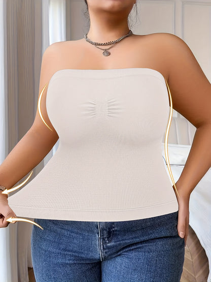 Plus-Size Tummy Control Bodysuit for Women - Comfortable, Breathable Shapewear
