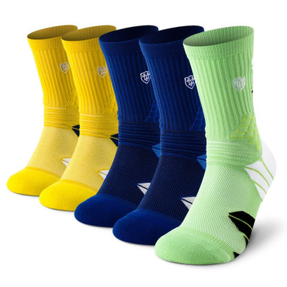 Men's Athletic Compression Socks - 5-Pair Pack