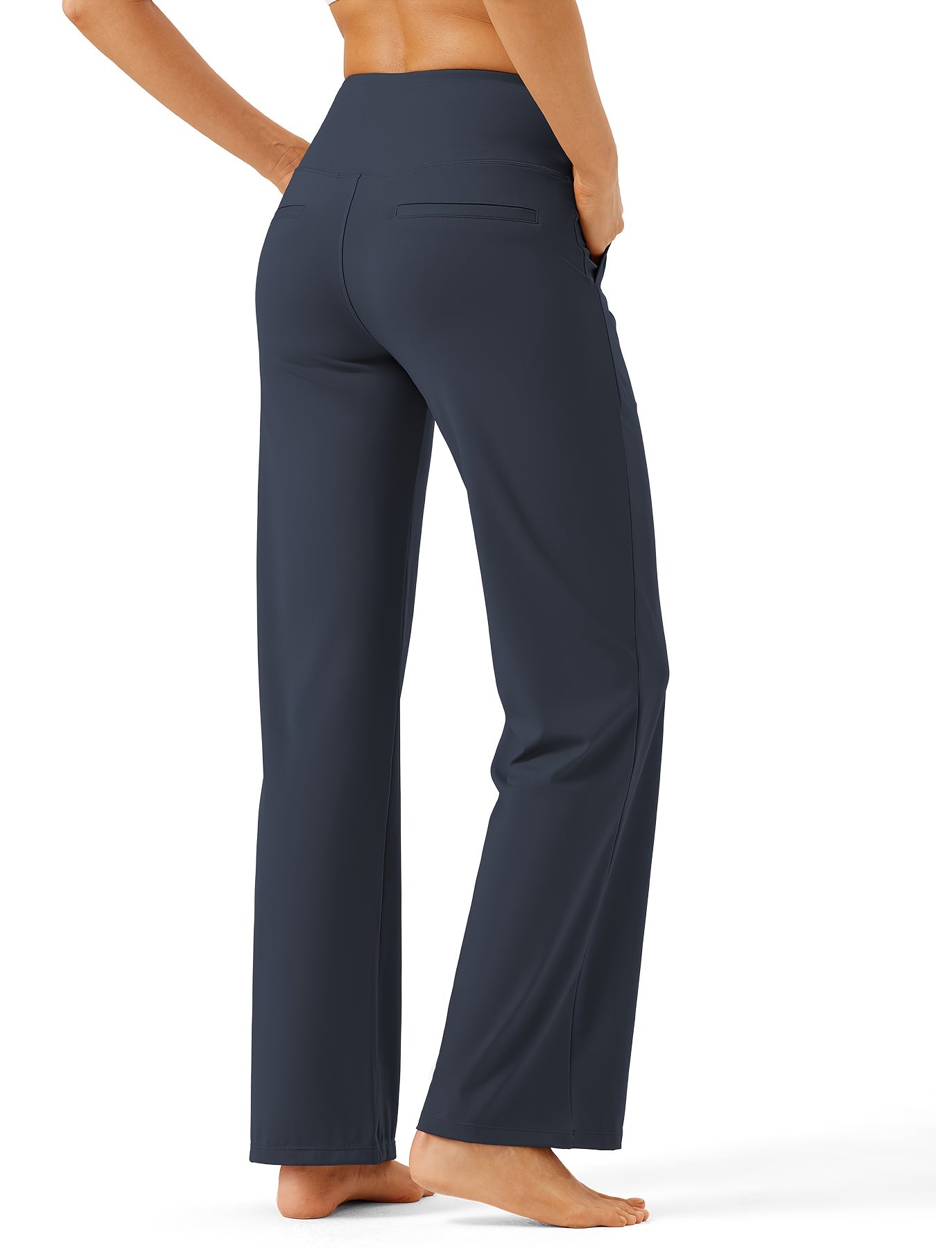 High-Waisted Loose-Fitting Yoga Pants for Women, Designed for Casual Workouts And Featuring Pockets