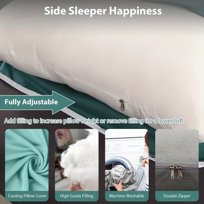 Pregnancy Pillow - 62-inch J-shaped Full-body Maternity